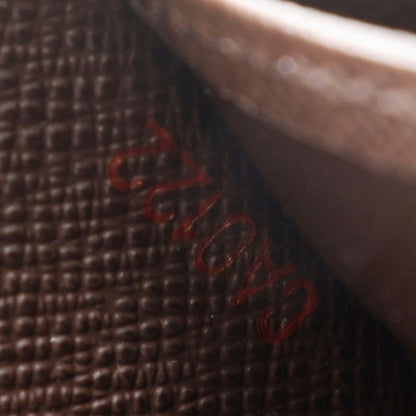 Louis Vuitton Zippy Wallet N60015 Damier Canvas Brown Ca0122 Unisex Long Wallet