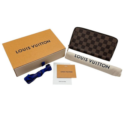 Louis Vuitton N60046 Damier Round Long Wallet Zippy Wallet Long Wallet Louis