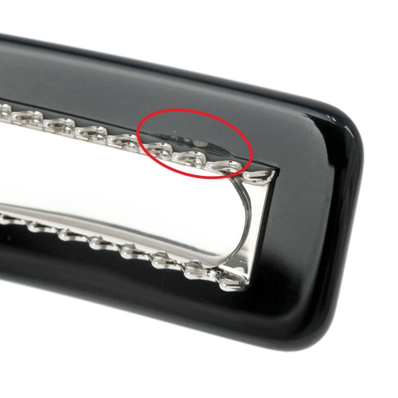 Gucci Adidas Collaboration Hair Clip Black Silver Color With Star