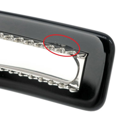 Gucci Adidas Collaboration Hair Clip Black Silver Color With Star