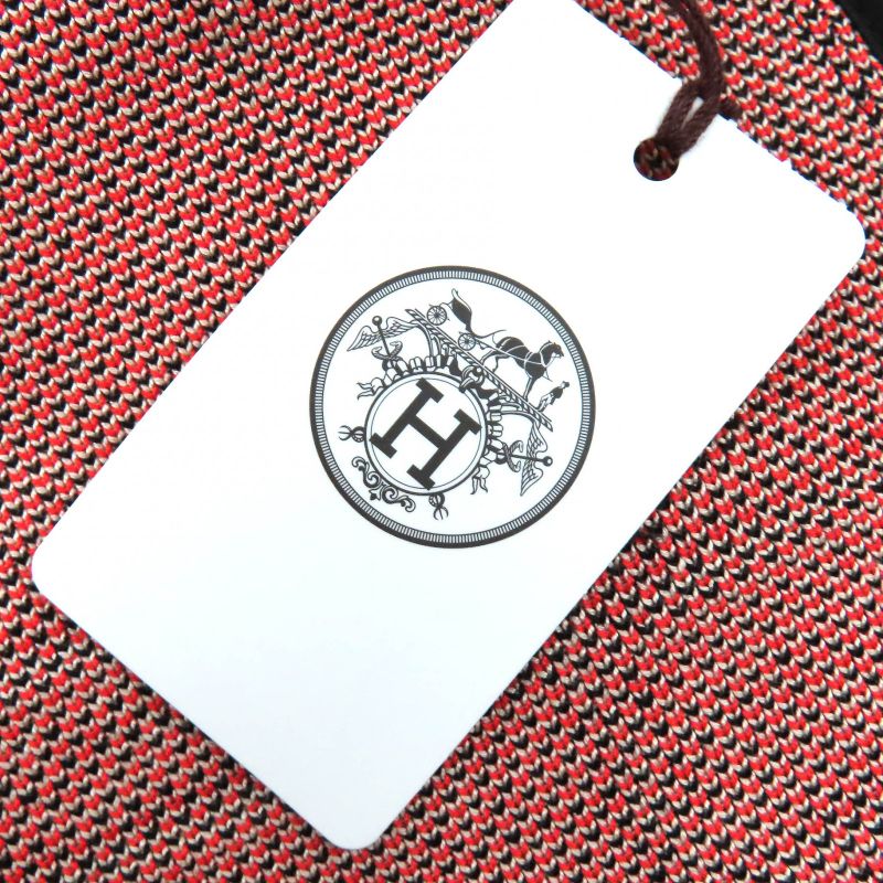 Hermes 2023 3h4209dc Tartan Et Chaines 100% Cotton Racer Jacket Zipup Knit