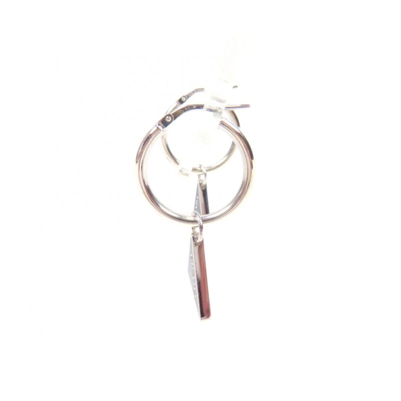 Prada 2jo750 Symbol Pendant Earrings Ag925 Current 2 Pieces Set Triangle Logo