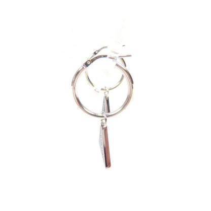 Prada 2jo750 Symbol Pendant Earrings Ag925 Current 2 Pieces Set Triangle Logo