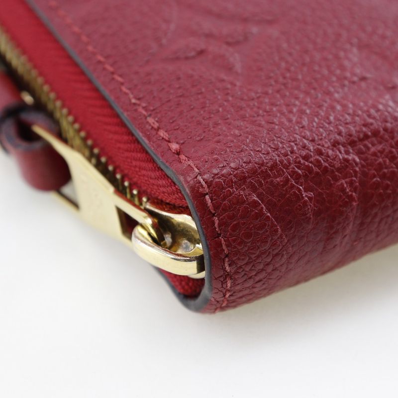 Louis Vuitton Zippy Wallet M60737 Monogram Empreinte Threes Red Sp0149 Ladies