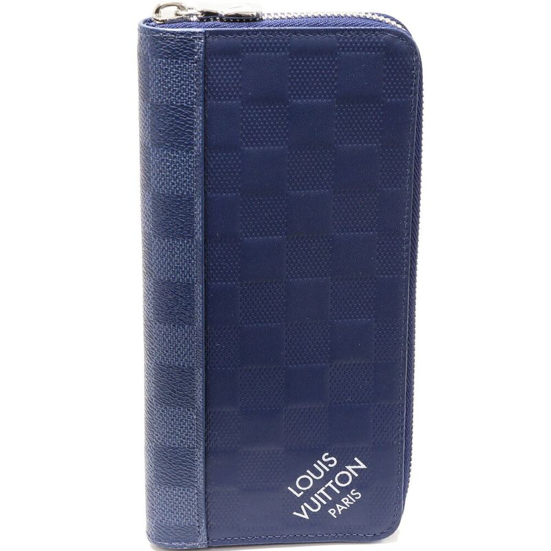 Louis Vuitton Round Zipper Long Wallet With Change Pocket Damier Infini Damier