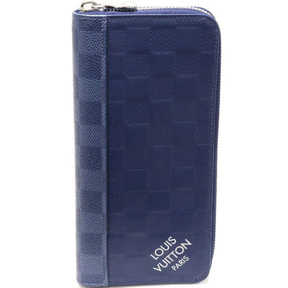 Louis Vuitton Round Zipper Long Wallet With Change Pocket Damier Infini Damier