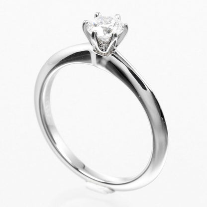 Tiffany & Co Solitaire 0.32ct Vs1/f/3ex Pt950platinum × Diamond #8 Ladies 3.3g