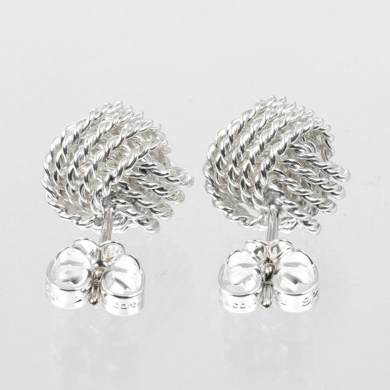 Tiffany & Co Somerset Twisted Knot 925 Silver Ladies 2.75g Earrings