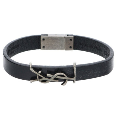 Saint Laurent Paris 485466 Cassandra Logo Leather Bracelet Men's L 17