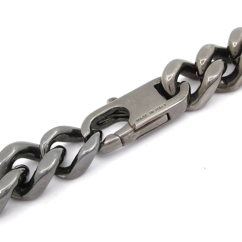 Fendi Necklace Baguette Black Chain