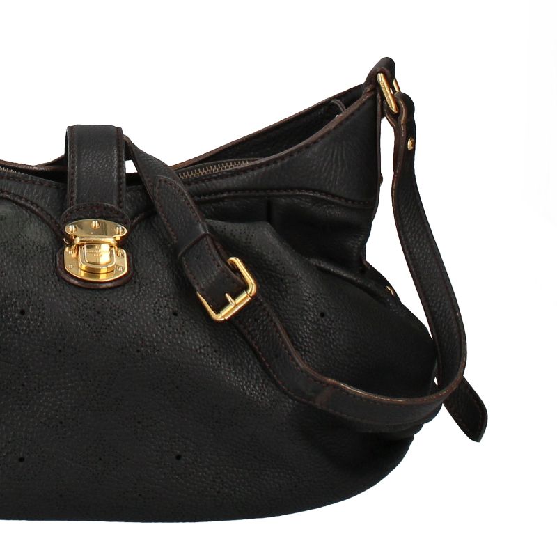 Louis Vuitton XS M95660 Mahina Women's Shoulder Bag Noir Black Excellent