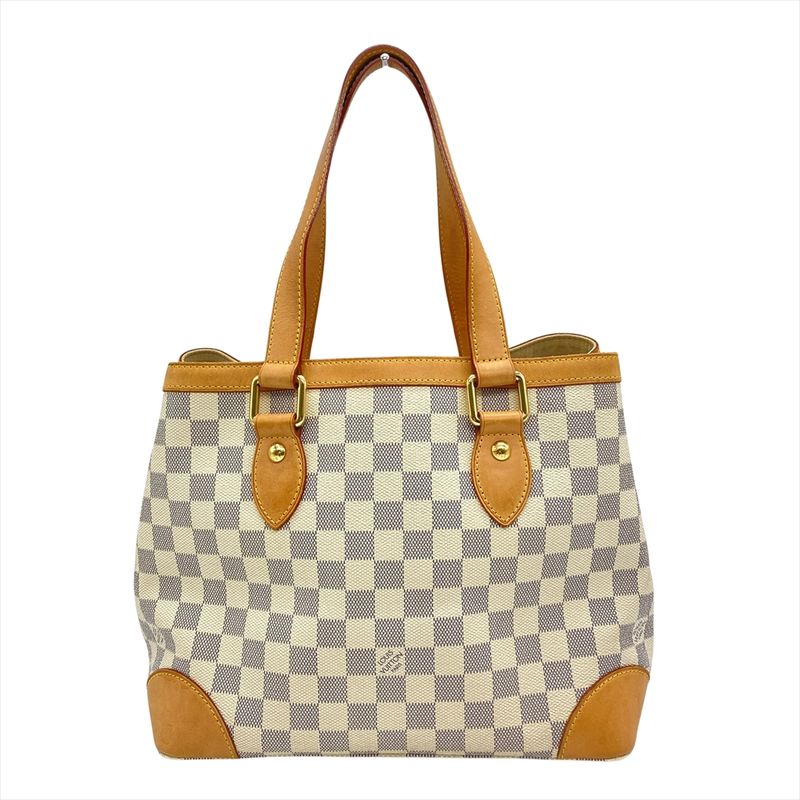 Louis Vuitton Hampstead PM Handbag Damier Azure N51207 White Gold Hardware