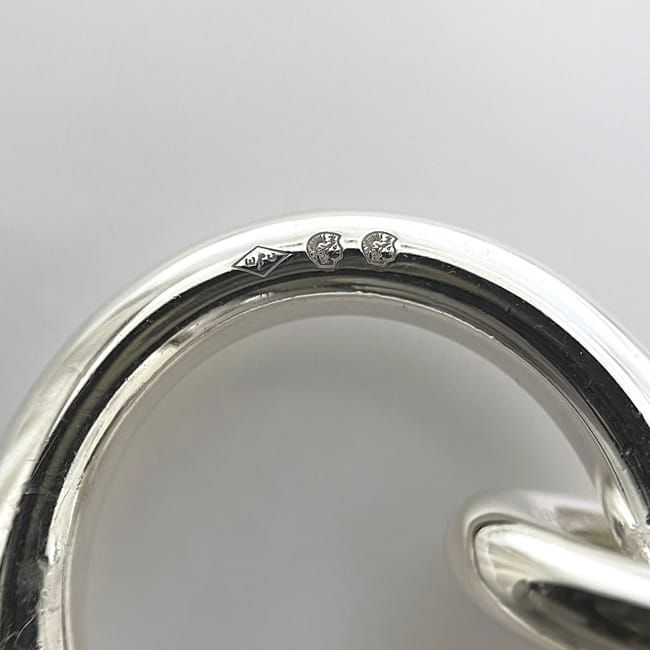 Hermes Necklace Chaine D'ancre GM 29 Frames Silver Excellent Condition Ag