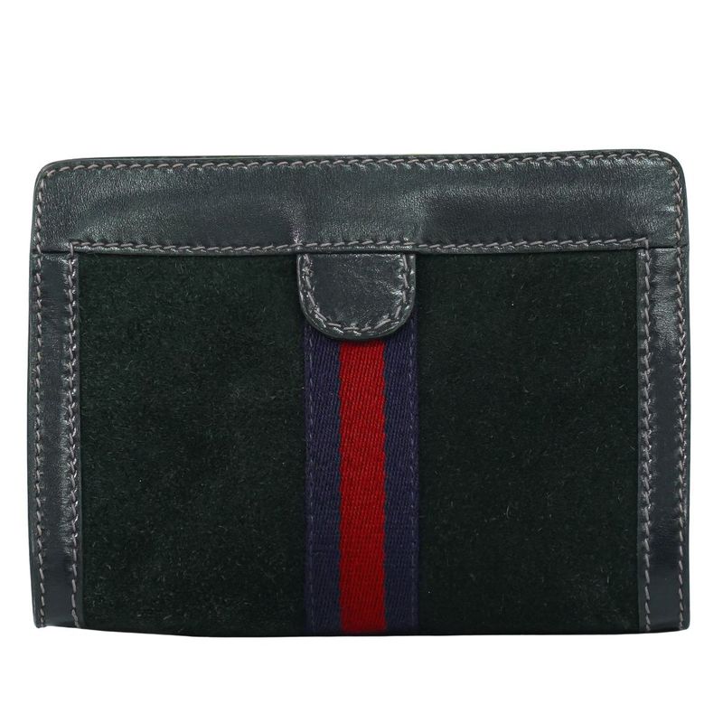 Authentic Gucci Parfums Gucci Parfums Sherry Line Suede Leather Clutch Bag