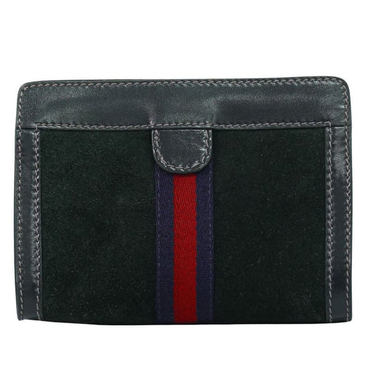 Authentic Gucci Parfums Gucci Parfums Sherry Line Suede Leather Clutch Bag