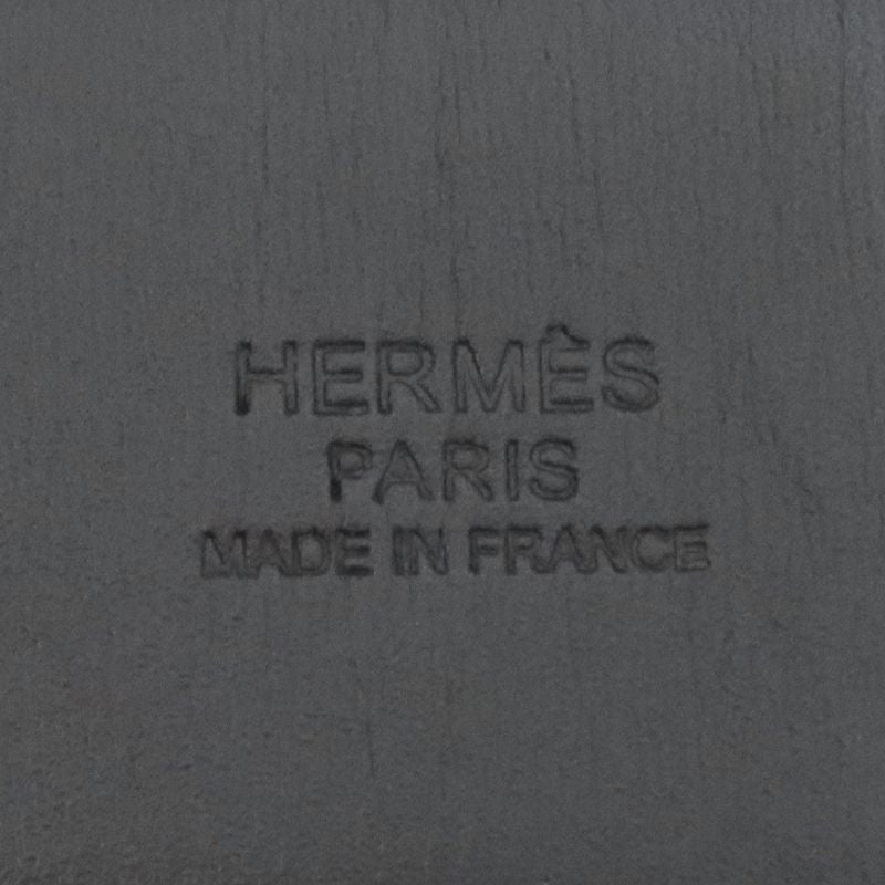 Hermes Belt Constance H #75 Box Calf Vaux Epson Black X Etang #75 Gold Hardware