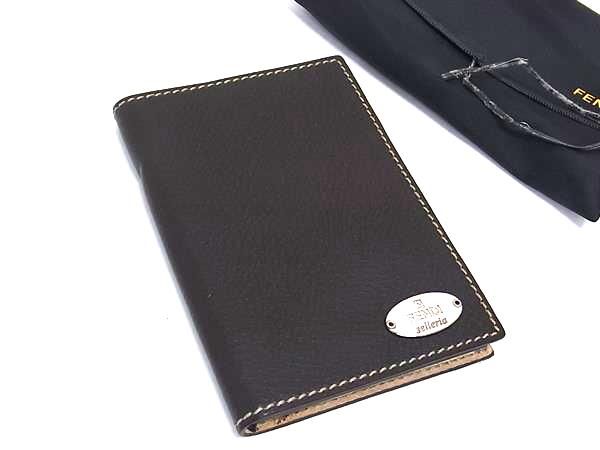 Fendi Selleria Leather Notebook Notepad Notebook Stationery Men Women