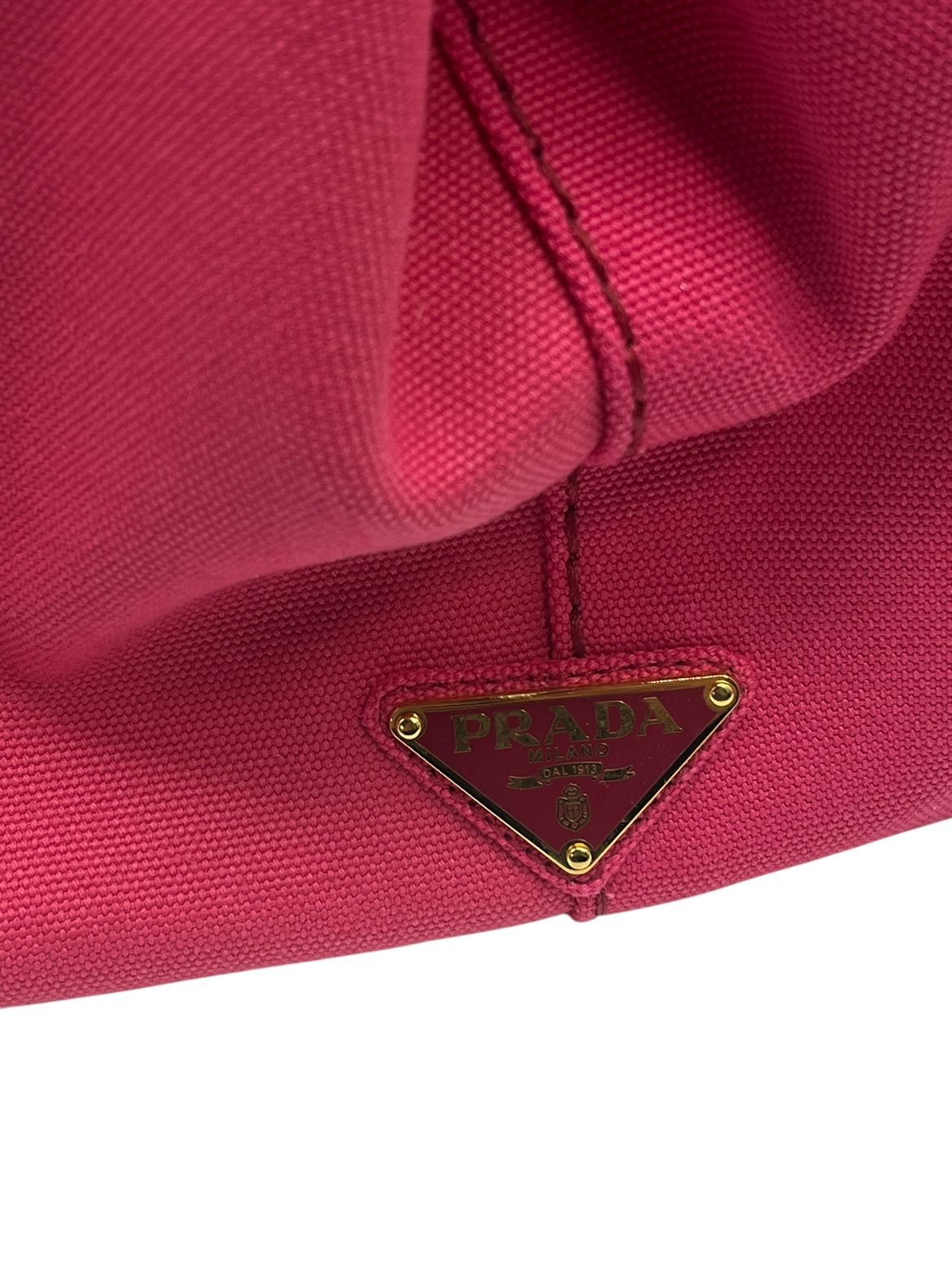 Prada Canapa Tote Tote Bag Shoulder Bag 2WAY Bag Pink Preowned