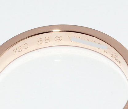 Cartier Ring 18K Pink Gold C De Cartier Ring Engraved Ring Width 3mm (012in)