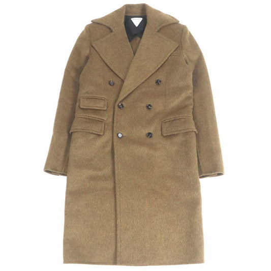 Bottega Veneta 2021 Wool Mohair Double Breasted Chester Coat