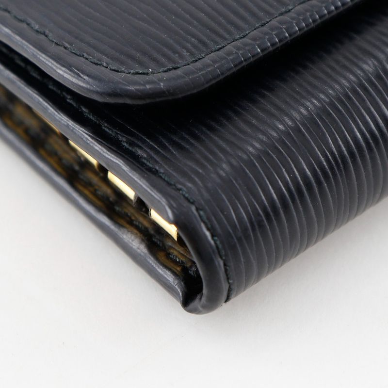 Prada Logo Hardware 6-rib Leather _ Key Case