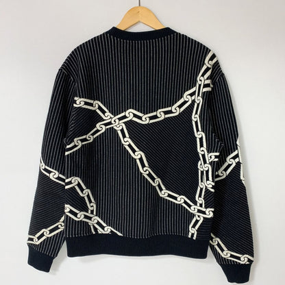 Louis Vuitton Chain Pattern Sweatshirt Vccm09 Black Winter Size XS