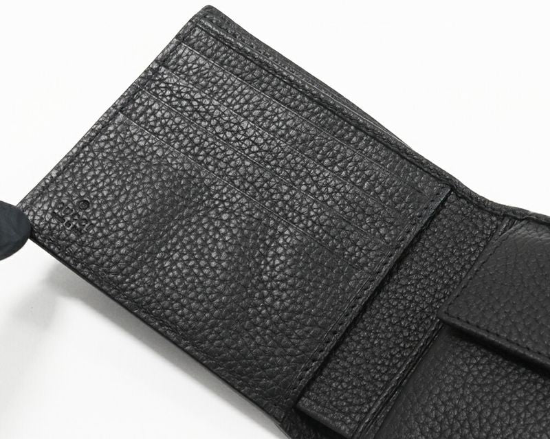 Gucci Bifold Wallet With Coin Purse Jumbo GG Coin Wallet Calf Black 739479
