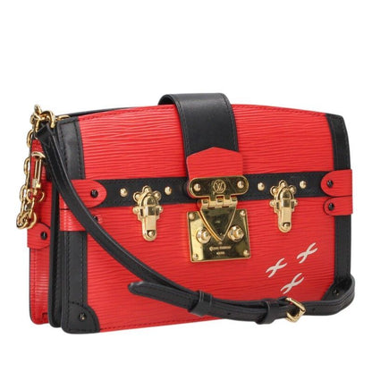Louis Vuitton M51697 Trunk Clutch Epi Rouge Shoulder Bag Women