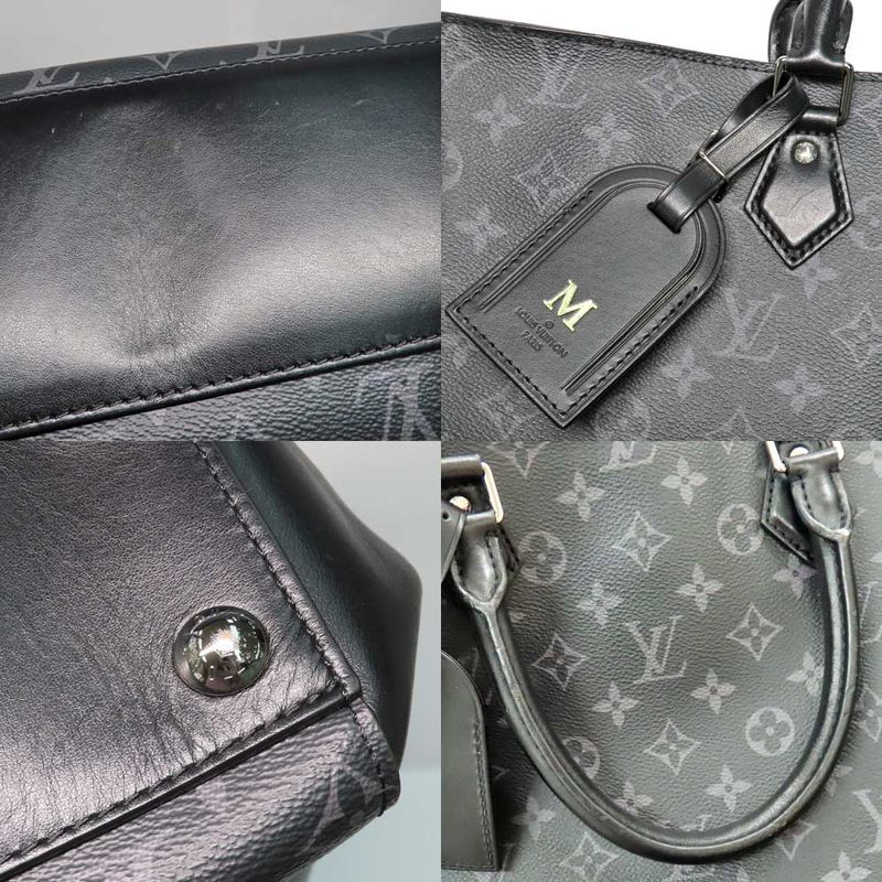 Louis Vuitton Grand Sac M44733 Monogram Eclipse Tote Bag Black Gray -