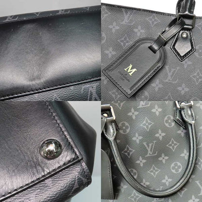 Louis Vuitton Grand Sac M44733 Monogram Eclipse Tote Bag Black Gray -