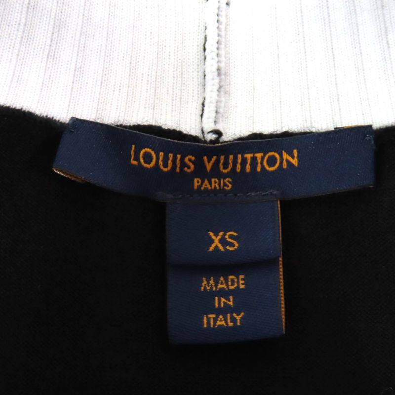 Louis Vuitton 23SS Monogram Sleeveless Knit Dress With Flower Tag Black White