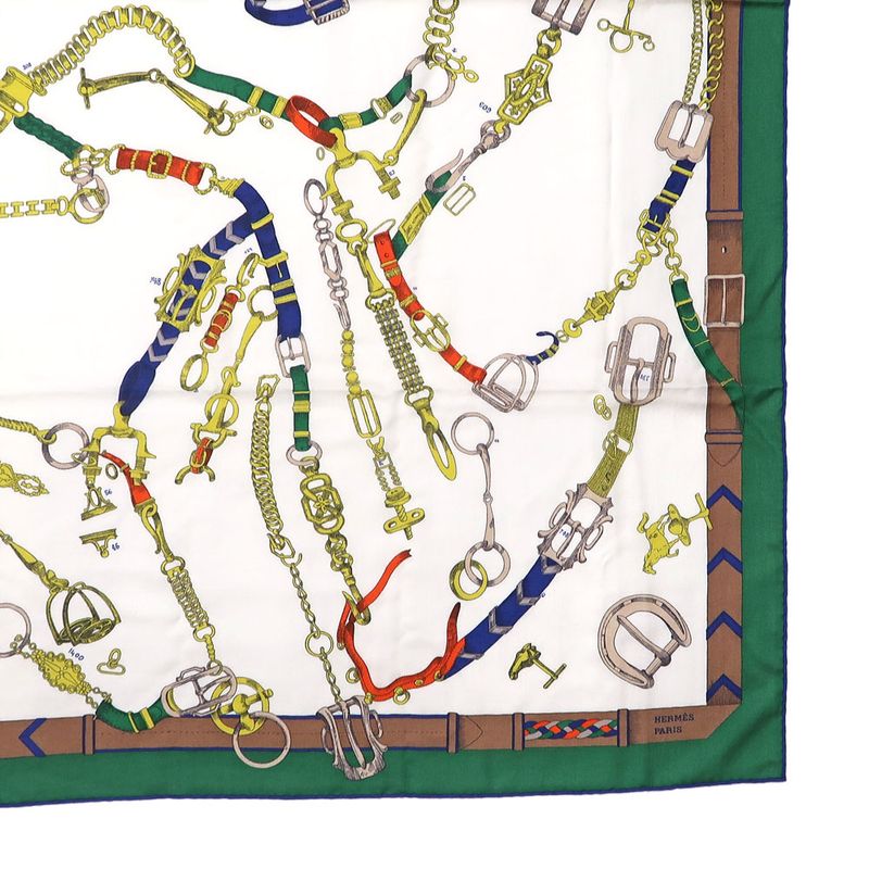 Hermes Carre 140 Chevaux Dechaines Scarf Cashmere Silk Cashmere