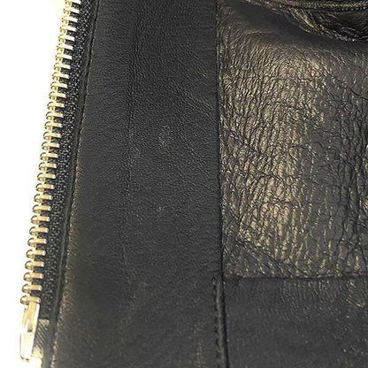 Celine by Phoebe Philo Mouton Leather Riders Jacket 2 5k10 5164 Navy 34