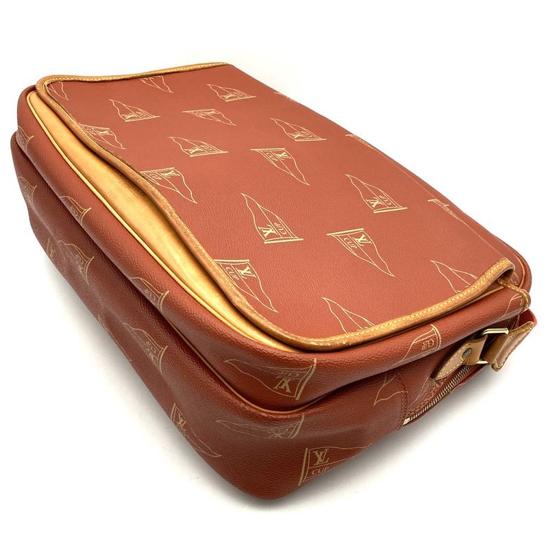 Louis Vuitton M80028 Vuitton Cup Calvi Shoulder Bag PVC Leather Orange Pvc/leath