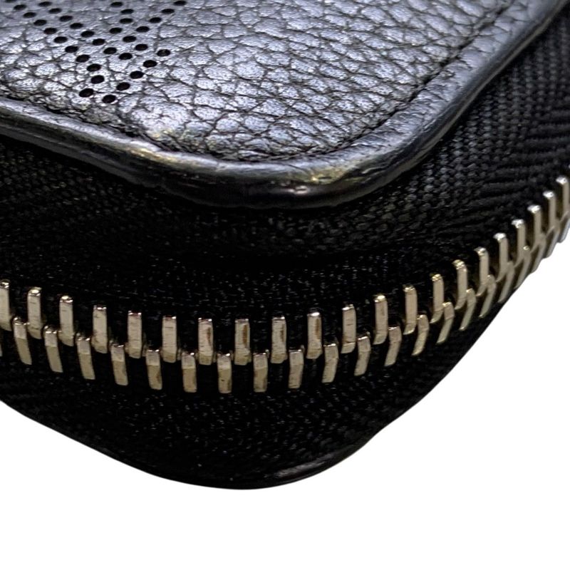 2829 Louis Vuitton Zippy Wallet Long Wallet M61867 Calf Leather Black Silver