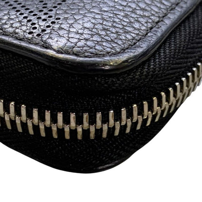 2829 Louis Vuitton Zippy Wallet Long Wallet M61867 Calf Leather Black Silver