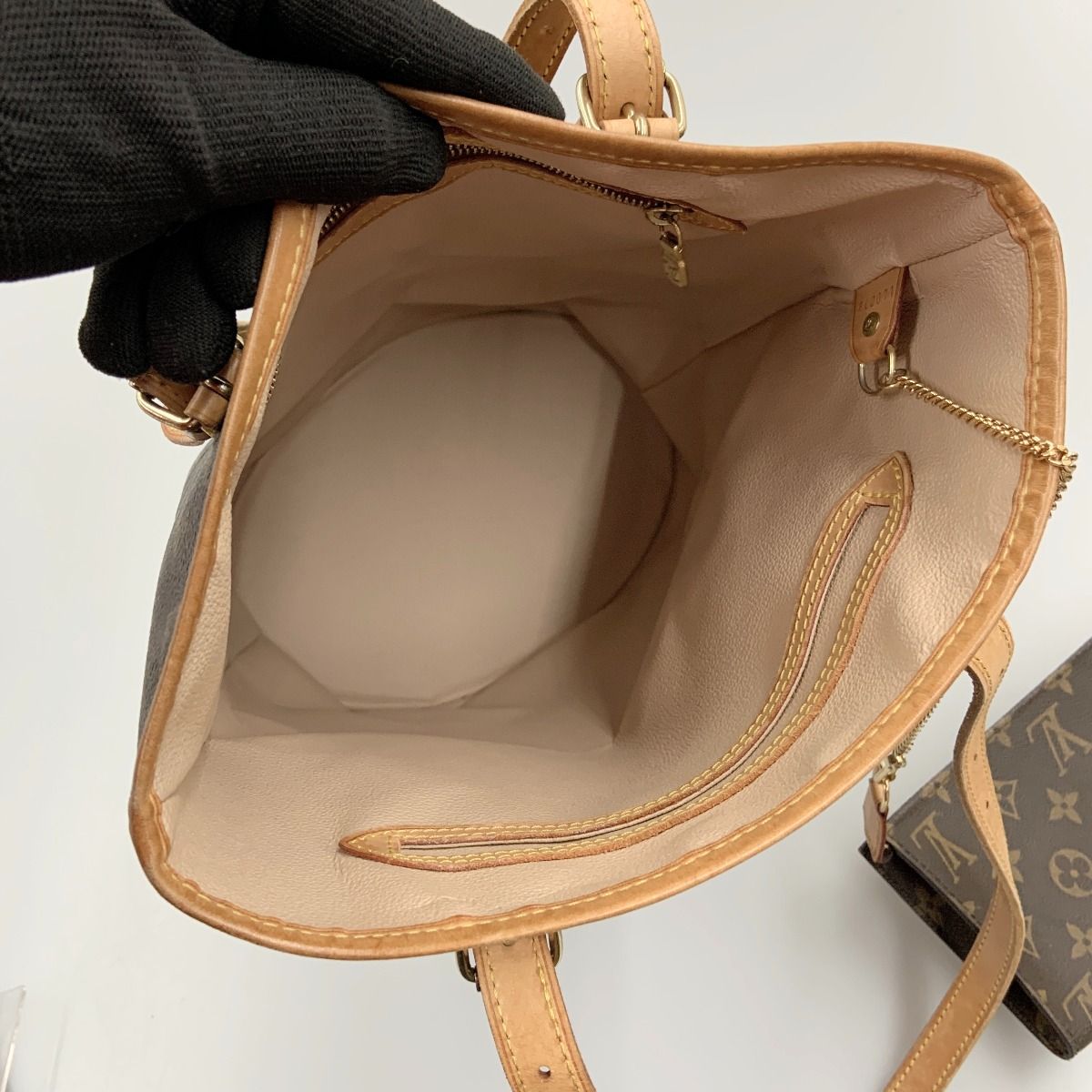 Louis Vuitton Monogram Bucket GM Shoulder Bag M42236 Brown