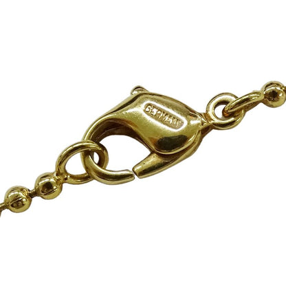 Dior Necklace Women's Branded Coin Ribbon Plated Gold Ball Chain Accessory