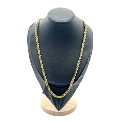 Christian DIOR Necklace Twisted Gold Plated Vintage Gold