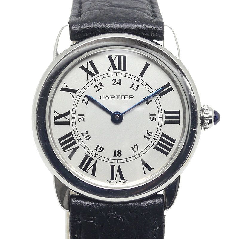 Cartier Ronde Solo SM Ladies Quartz SS Stainless Steel *external Belt