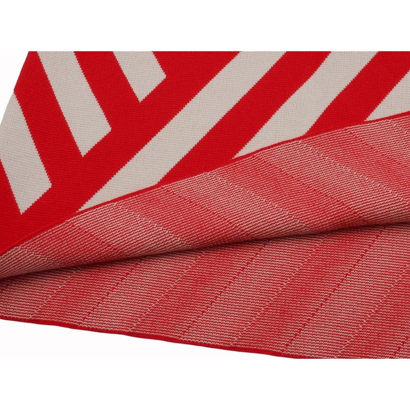 Gucci Striped Skirt Bottoms Women's Wool Red Ivory #xs Italy