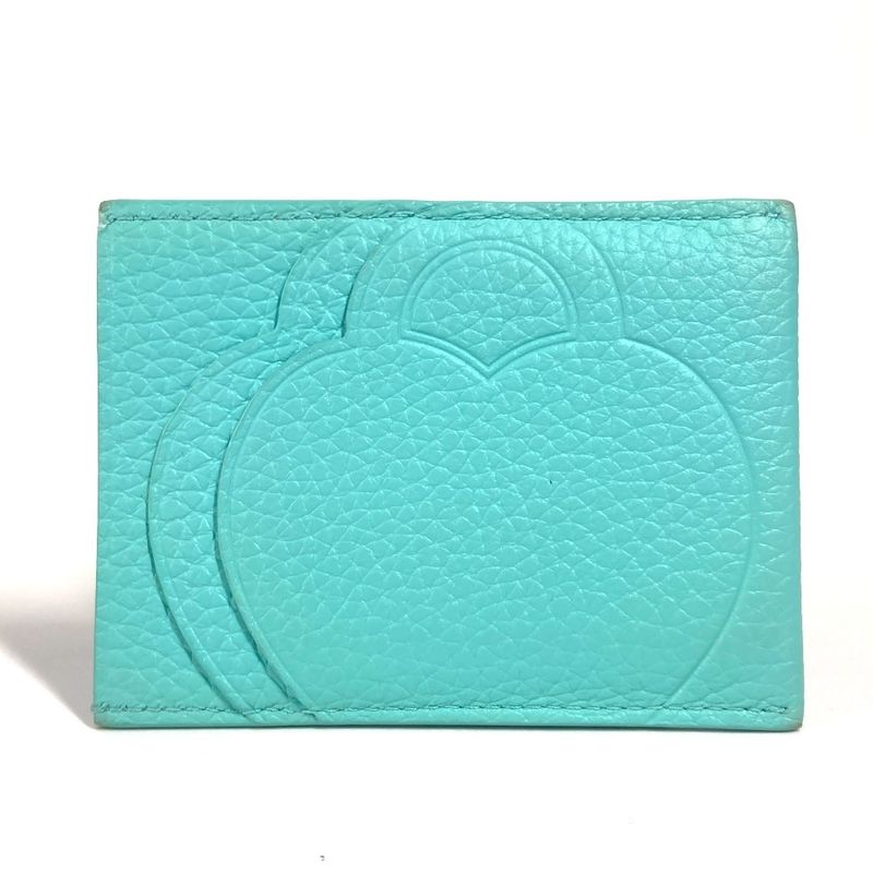 Tiffany & Co Card Case Return To Tiffany & Co Heart Leather Blue