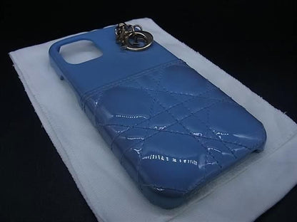Christian Dior Lady Dior Cannage Patent Leather Iphone12/12pro Iphone Case