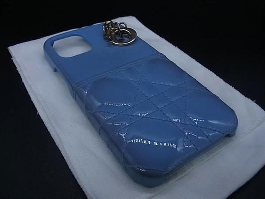 Christian Dior Lady Dior Cannage Patent Leather Iphone12/12pro Iphone Case