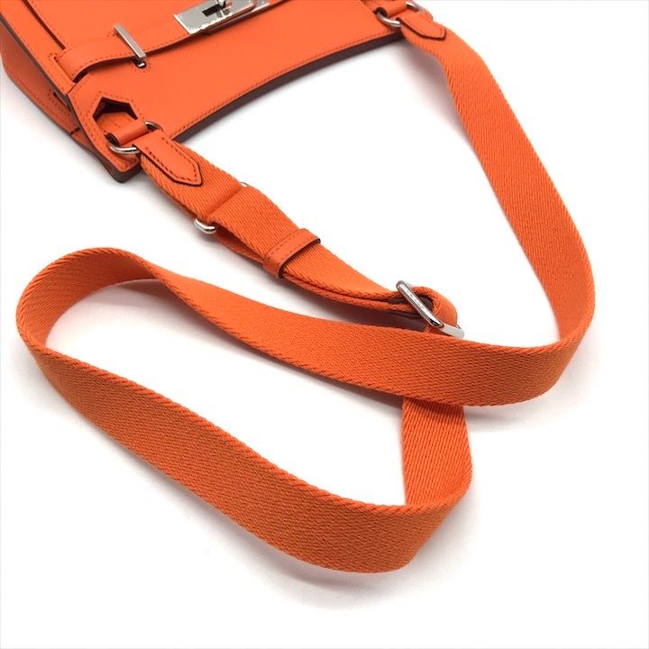 Hermes Items Gipsiere Mini Evercolor Orange Phardware Shoulder Bag