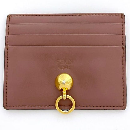 Fendi Card Case Beige Pink Dot Com 8m0269