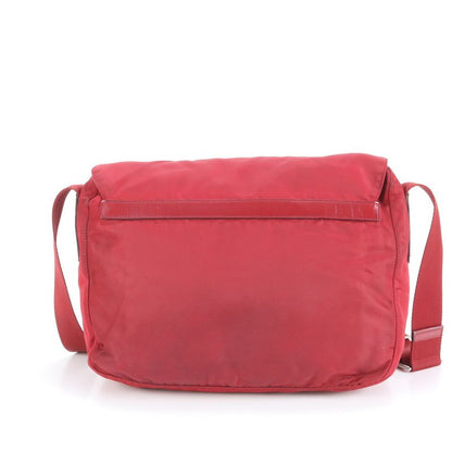 Prada Tessuto Nylon Triangle Logo Leather Shoulder Bag Crossbody Messenger