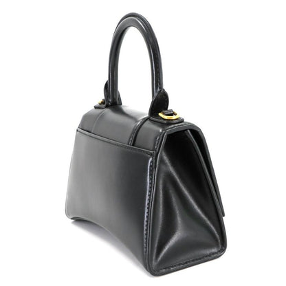 Balenciaga Hourglass XS 2way Hand Shoulder Bag Leather Black 592833 Hourglass