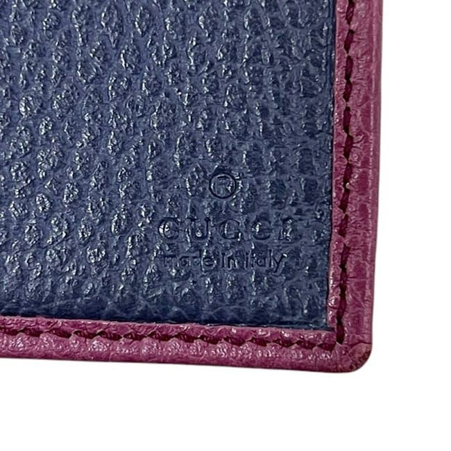 Gucci Bifold Long Wallet Purple Swing 354498 Wallet Leather