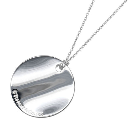 Tiffany & Co Notes Round Tag Silver 925 Ladies 9g Necklace